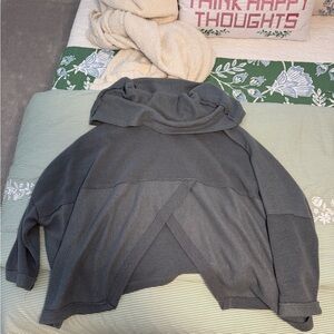 Free People Soft Gray Knit Sweater